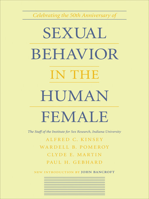 Title details for Sexual Behavior in the Human Female by Alfred C. Kinsey - Available